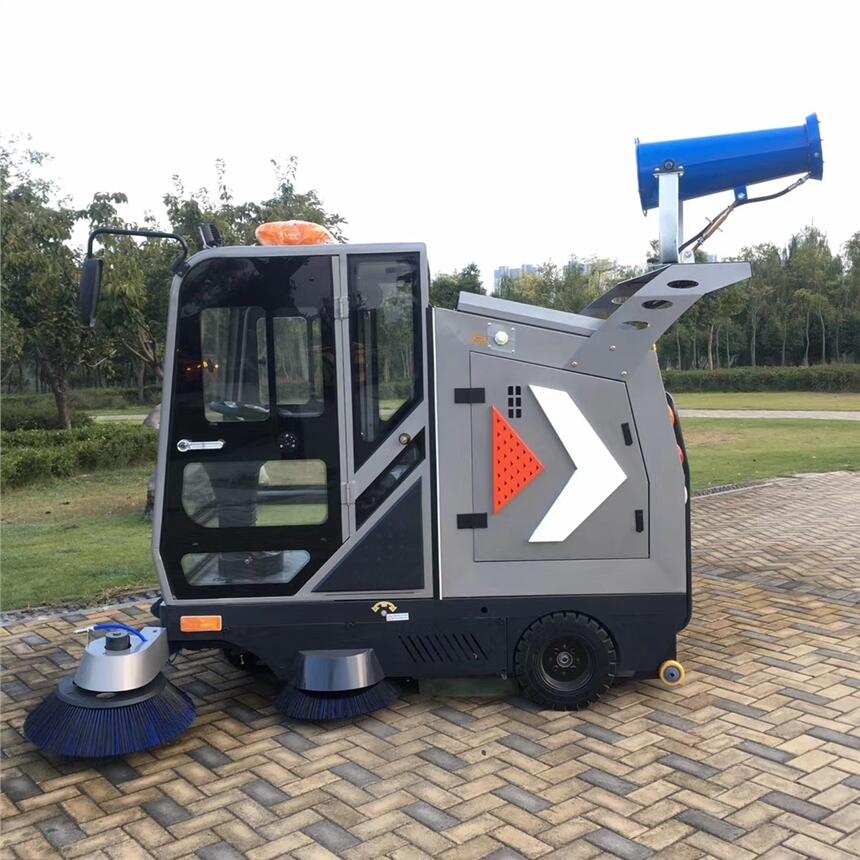 電動(dòng)駕駛式清掃車JC2300 蘇州工廠物業(yè)學(xué)校保潔掃地車哪里買